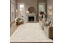 PURECOZY Teppich Kurzflor Beige rutschfest waschbar Bild 2