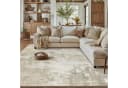 PURECOZY Teppich Kurzflor Beige Braun Grau Modern Abstrakt Bild 2