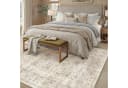 PURECOZY Perserteppich Beige Kurzflor waschbar rutschfest Bild 3