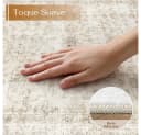 PURECOZY Perserteppich Beige Kurzflor waschbar rutschfest Bild 4