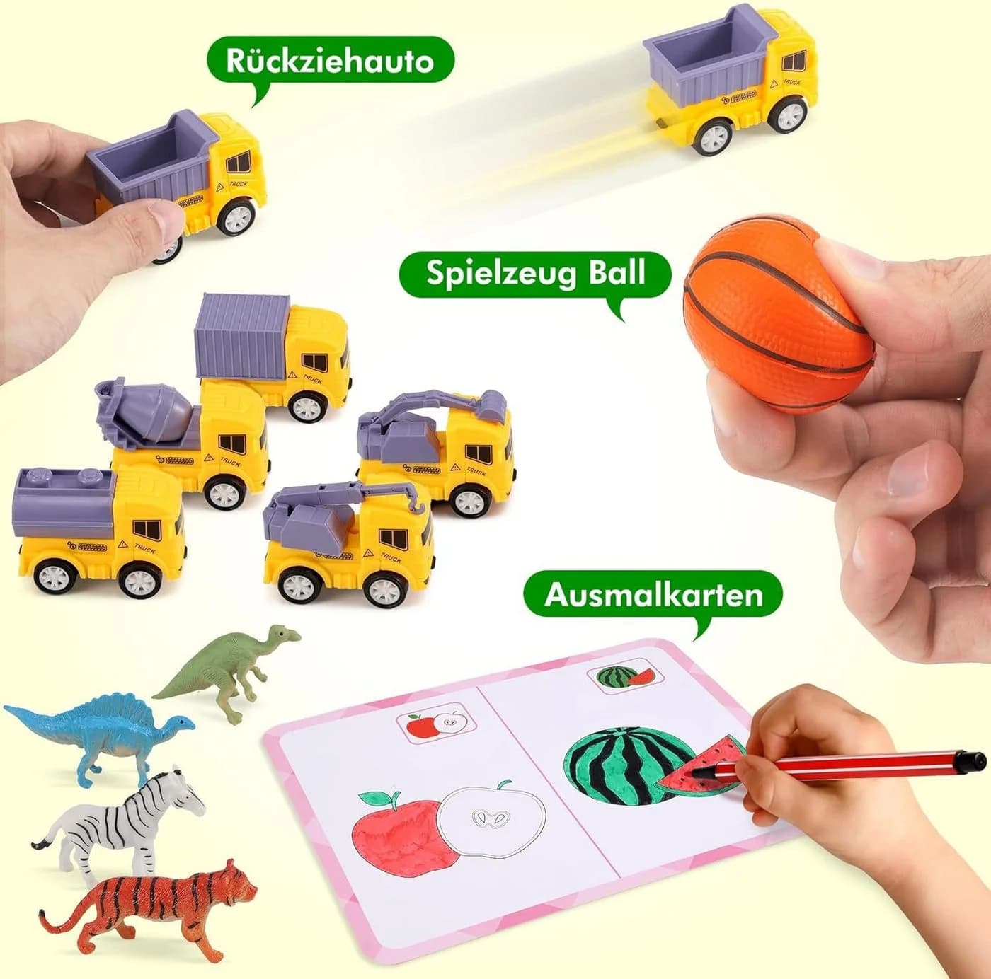 Ophy Montessori Lernspielzeug Sortierspielzeug 50+ Teile Bunt - Bild 3