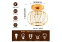 Ophy Kristall-Deckenleuchte Gold E27 Modern Bild 5