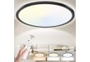 Ophy LED Deckenleuchte Ultraflach Dimmbar Schwarz 30 cm Bild 2