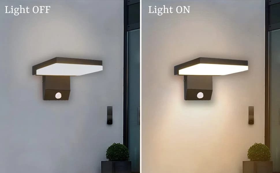 Ophy LED Außen-Wandleuchte mit Bewegungsmelder 24W IP66 - Bild 4