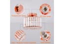 Ophy LED Deckenleuchte Kristall-Kronleuchter Gold/Rosa E27 Bild 5