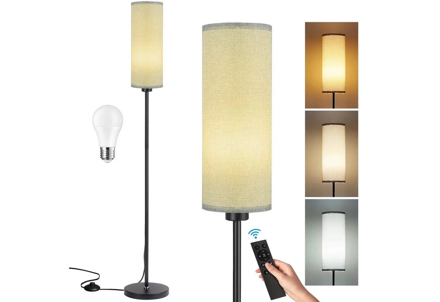 Ophy Stehlampe Modern Dimmbar mit Fernbedienung & LED - Bild 2