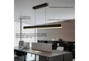 Ophy LED Pendelleuchte Dimmbar 80 cm Schwarz mit Fernbedienung Bild 5