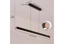 Ophy LED Pendelleuchte Dimmbar mit Fernbedienung Schwarz Bild 4