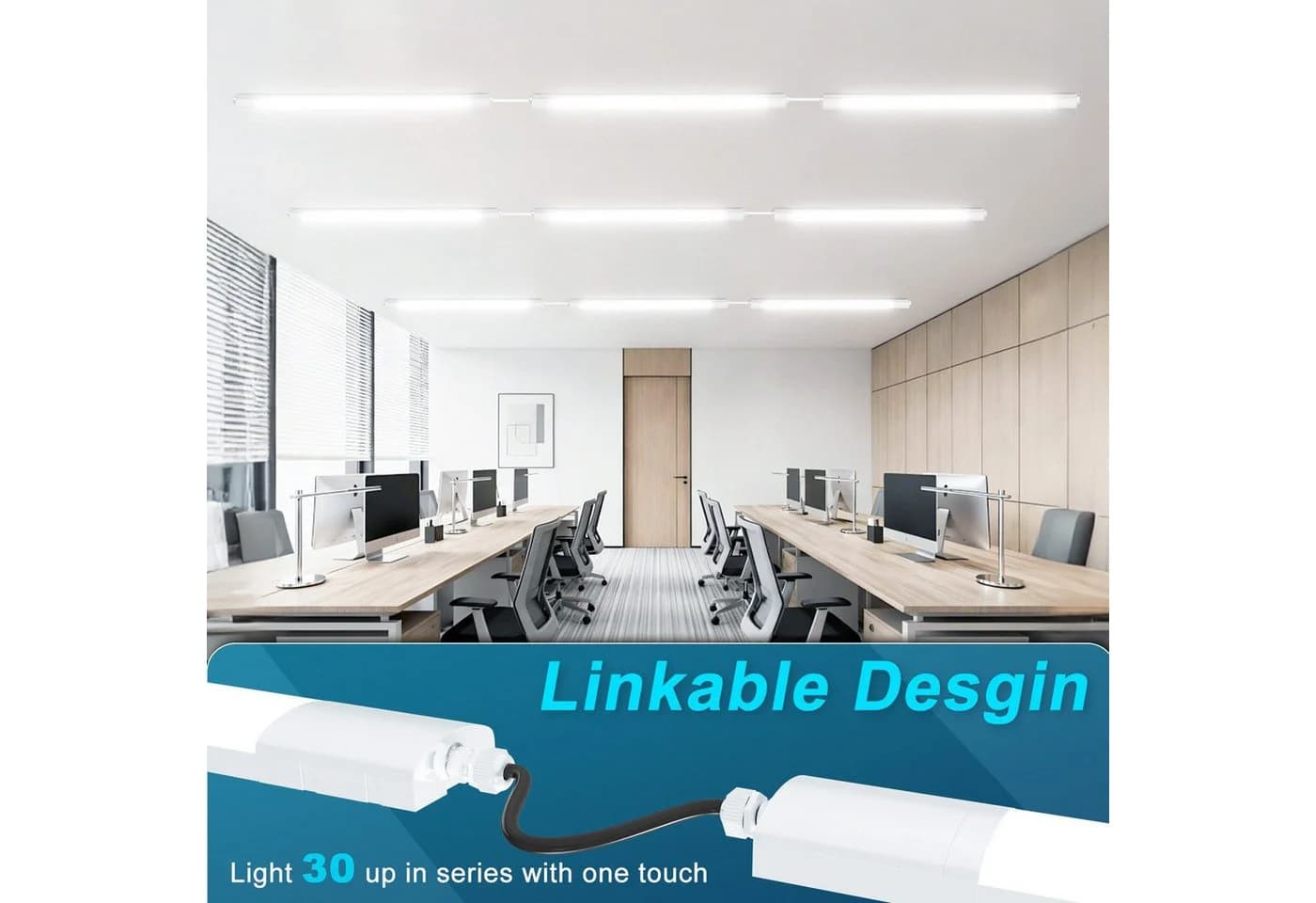 Ophy LED Wandleuchte 36W IP65 wasserdicht 3 Farbtemperaturen verkettbar - Bild 5