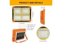 Ophy Solar-Arbeitsleuchte wiederaufladbar 288 LEDs 5 Modi magnetisch Bild 5
