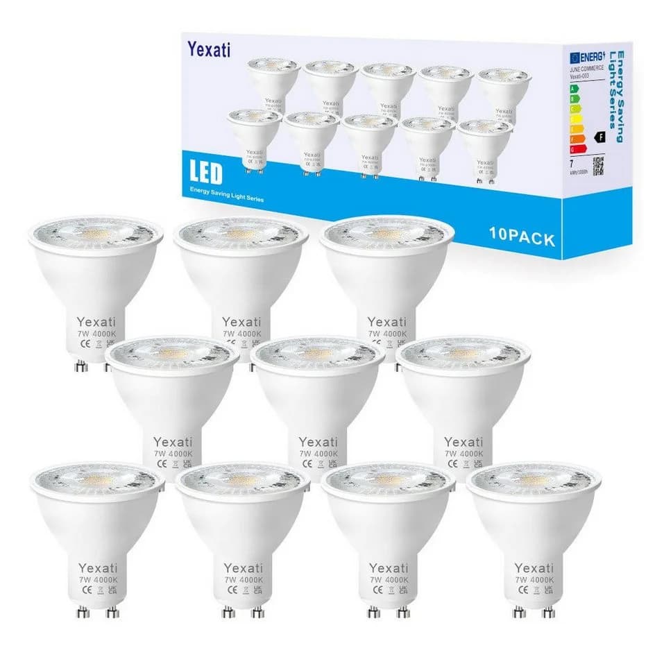 Ophy LED Spot GU10 7W Kaltweiß 4000K 550lm 10er Pack - Bild 2