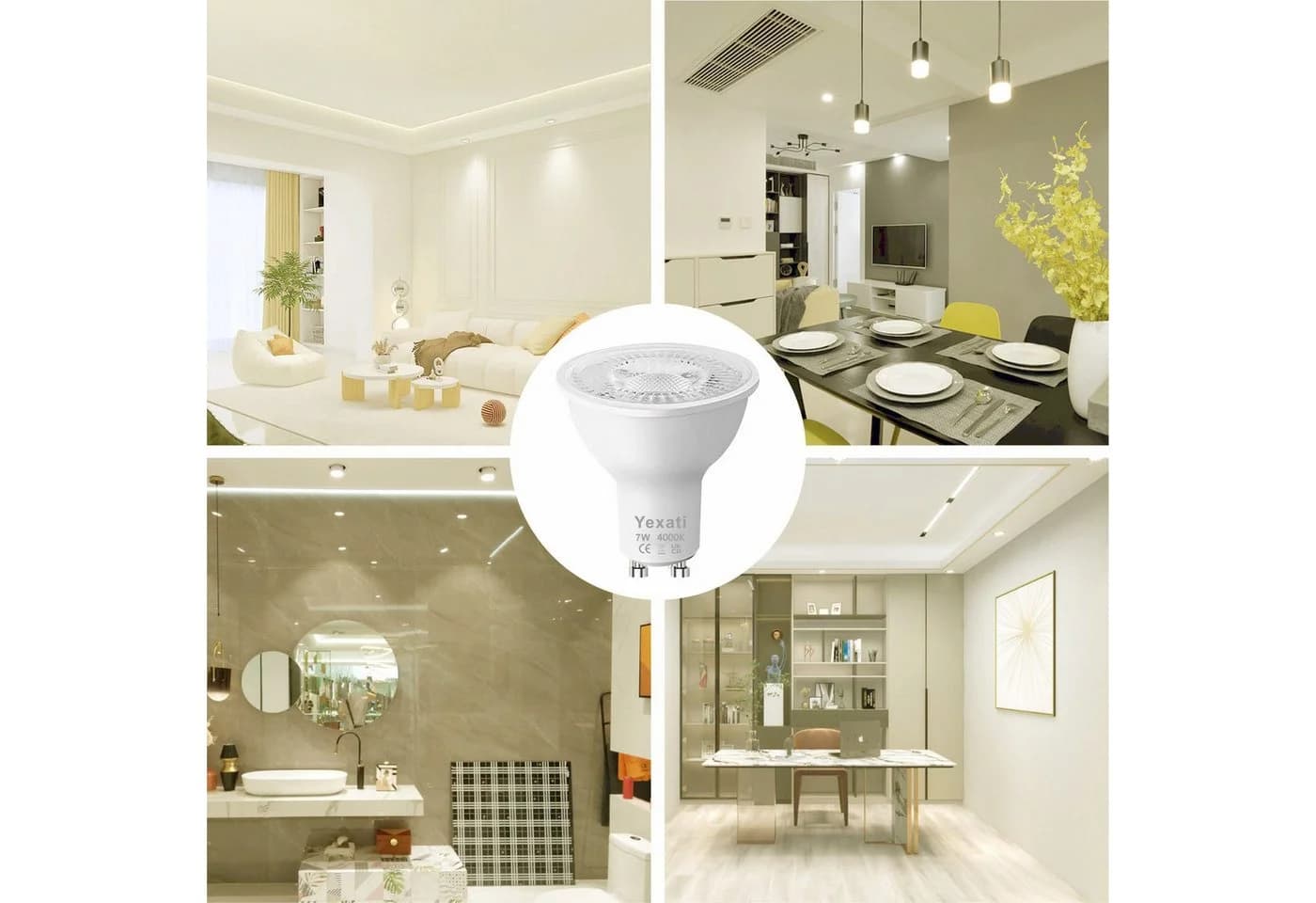 Ophy LED Spot GU10 7W Kaltweiß 4000K 550lm 10er Pack - Bild 5