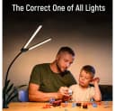 Ophy LED Doppelkopf-Schreibtischlampe Dimmbar Schwarz Bild 1