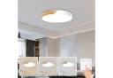 Ophy LED Deckenleuchte Rund 60cm Holz-Optik IP54 Bild 1
