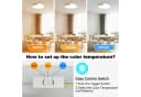 Ophy LED Deckenleuchte Rund 60cm Holz-Optik IP54 Bild 5