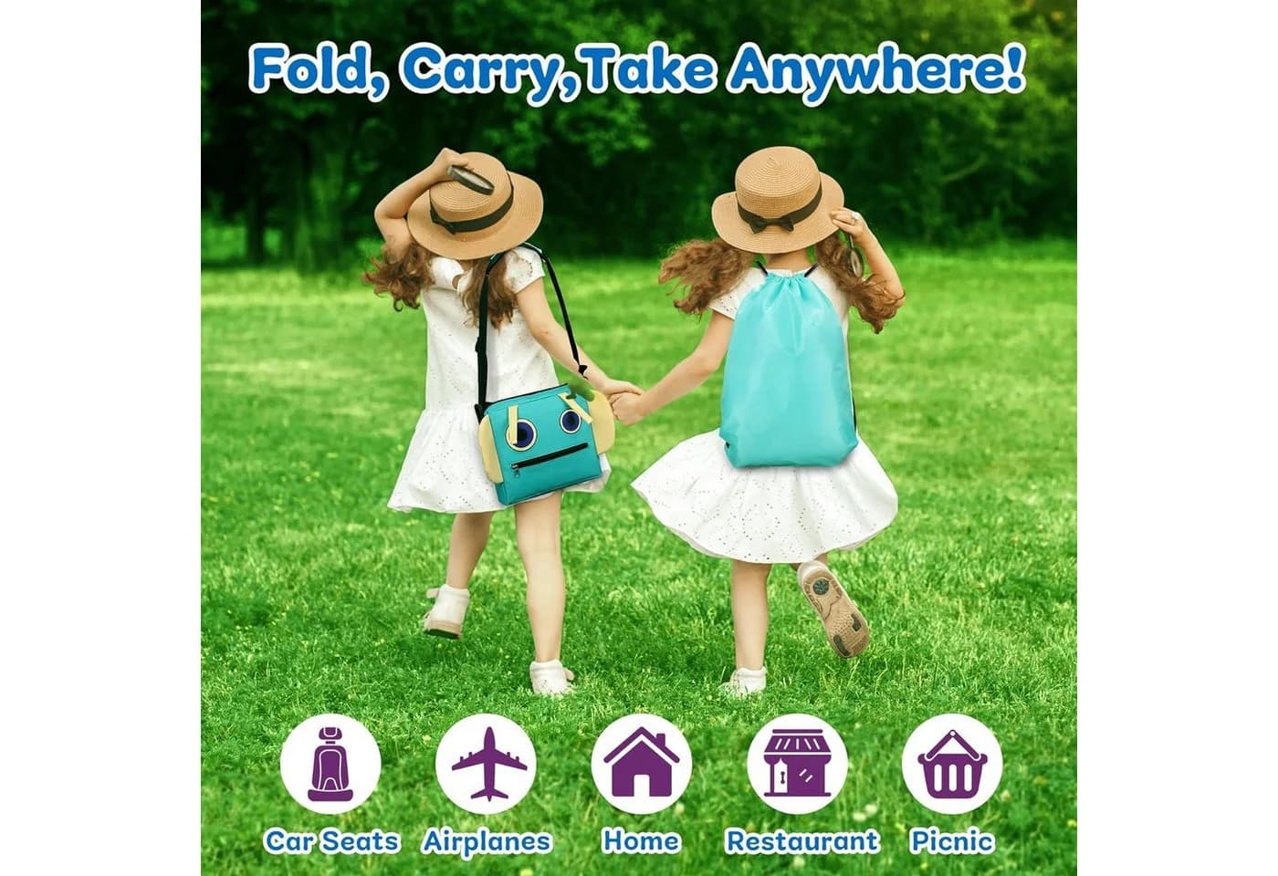 Ophy Kinder Reisetisch 2-in-1 mit Roboter-Rucksack & Zubehör - Bild 5