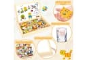 Ophy Rahmenpuzzle Magnetisches Holzpuzzle 100 Teile Bunt Bild 3