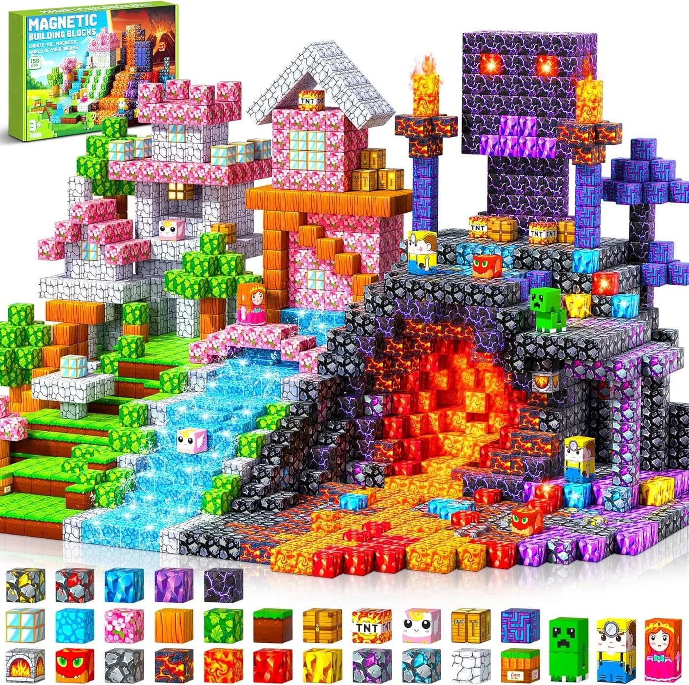 Ophy 150 Magnetbausteine Bunt für Kinder (3-9 Jahre) - Bild 2