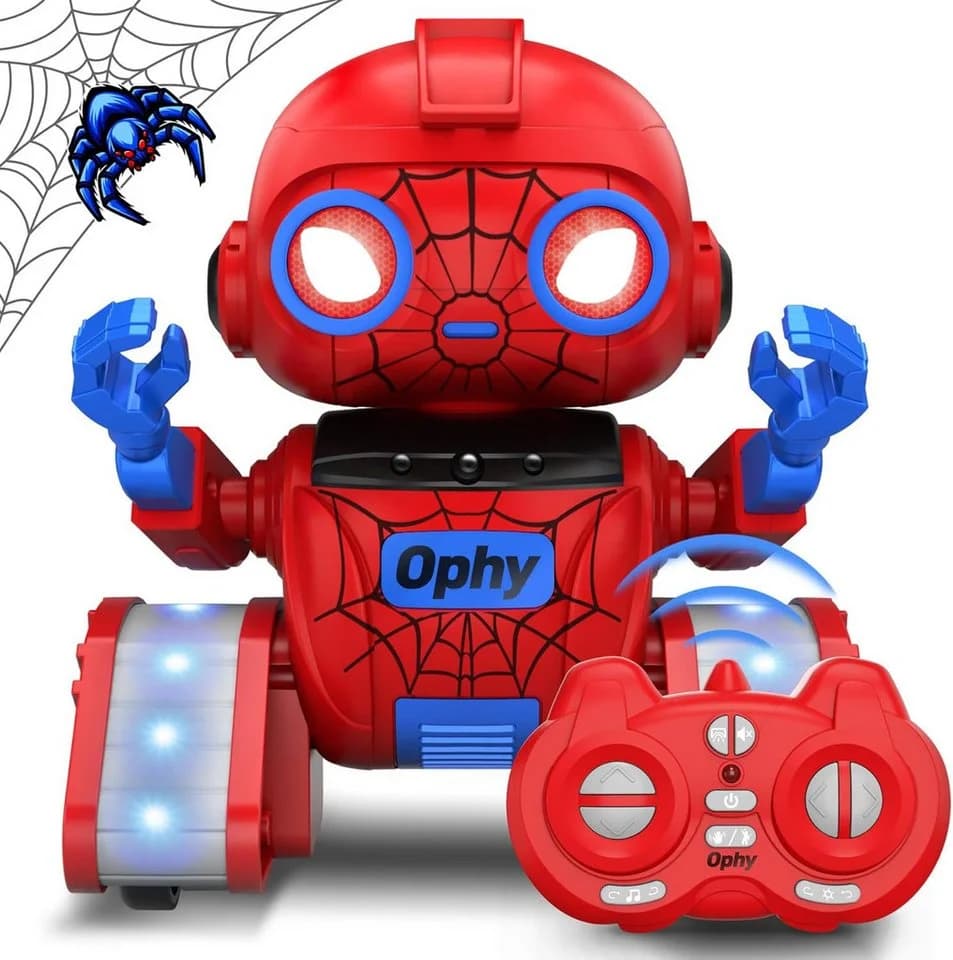 Ophy RC-Spider-Roboter für Kinder – wiederaufladbar, rot - Bild 2