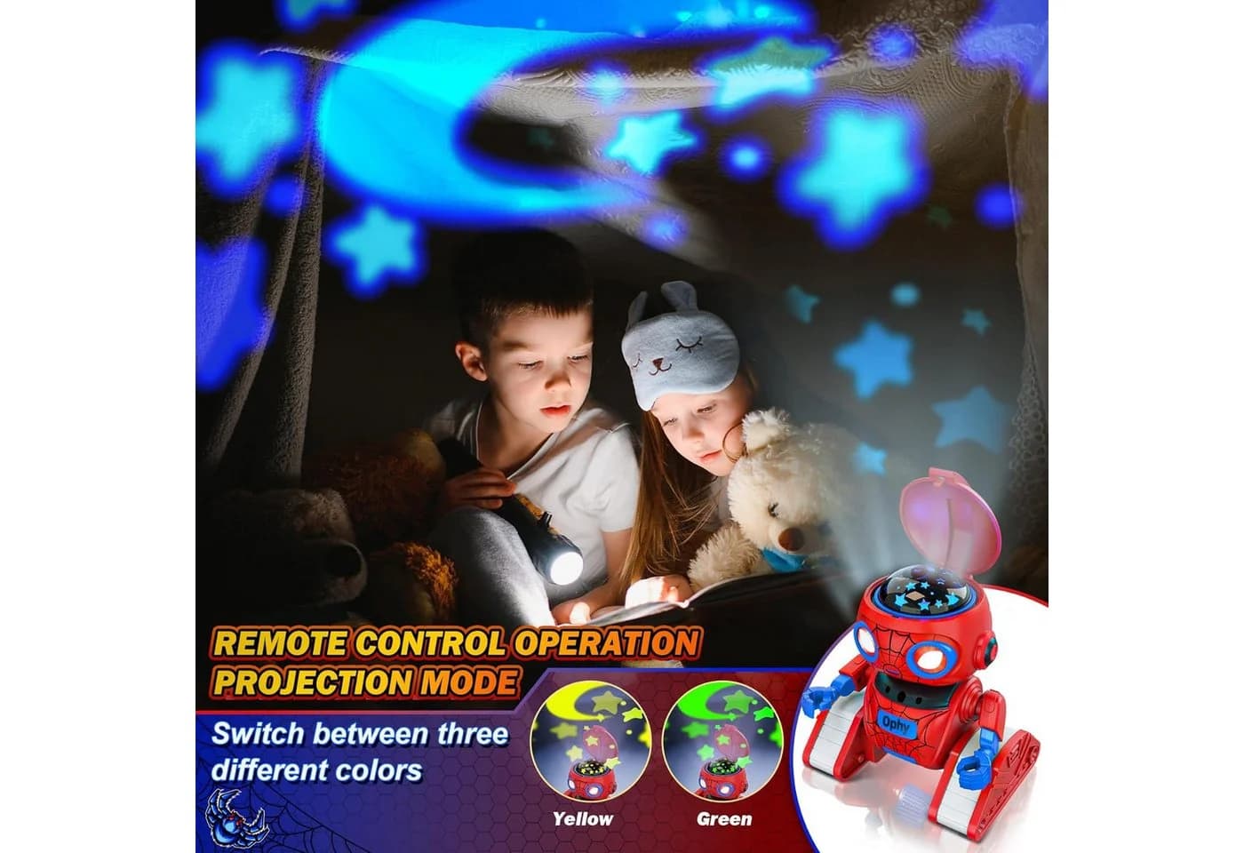 Ophy RC-Spider-Roboter für Kinder – wiederaufladbar, rot - Bild 5