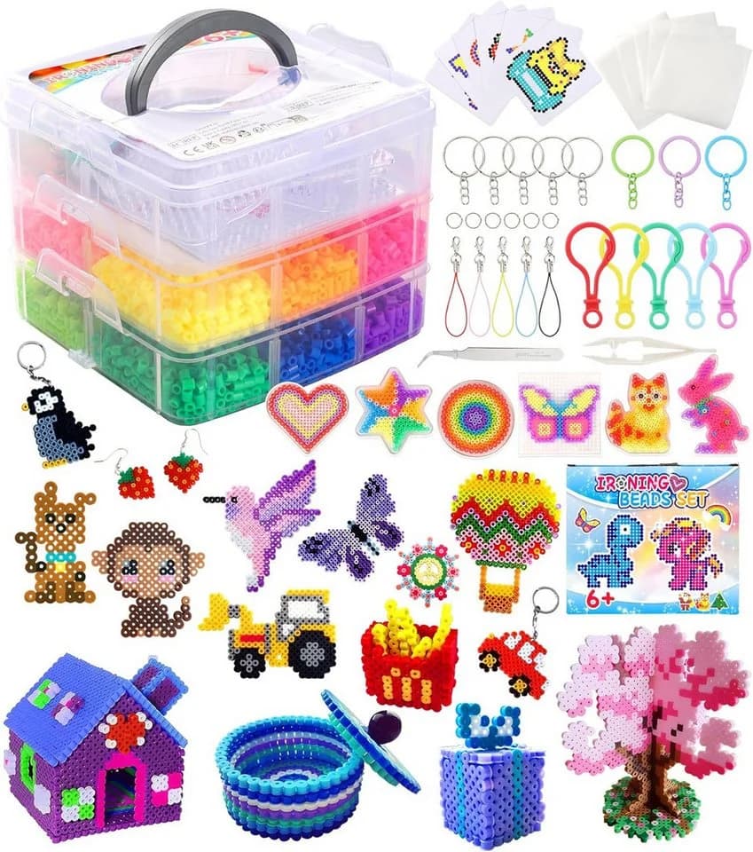 Ophy Kreativset 10.000+ Bügelperlen Set Bunt 5mm - Bild 2