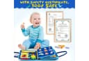 Ophy Busy Board Lernspielzeug Blau Montessori Activity Board Bild 1