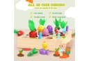 Ophy Montessori Lernspielzeug aus Holz – Karotten-Steckspiel & Angelspiel Bild 5