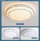 Ophy LED-Deckenleuchte mit Kristallrand dimmbar 40cm Bild 1