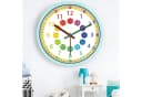 Ophy Lernuhr Wanduhr 30,5 cm bunt pädagogisch kinderfreundlich Bild 1