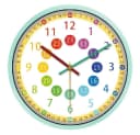 Ophy Lernuhr Wanduhr 30,5 cm bunt pädagogisch kinderfreundlich Bild 2