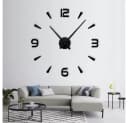 Ophy DIY Acryl Wanduhr 80-130 cm 3D Spiegelung Leise Bild 2