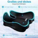 Ophy U-förmiges Memory-Schaum Sitzkissen Schwarz Bild 3