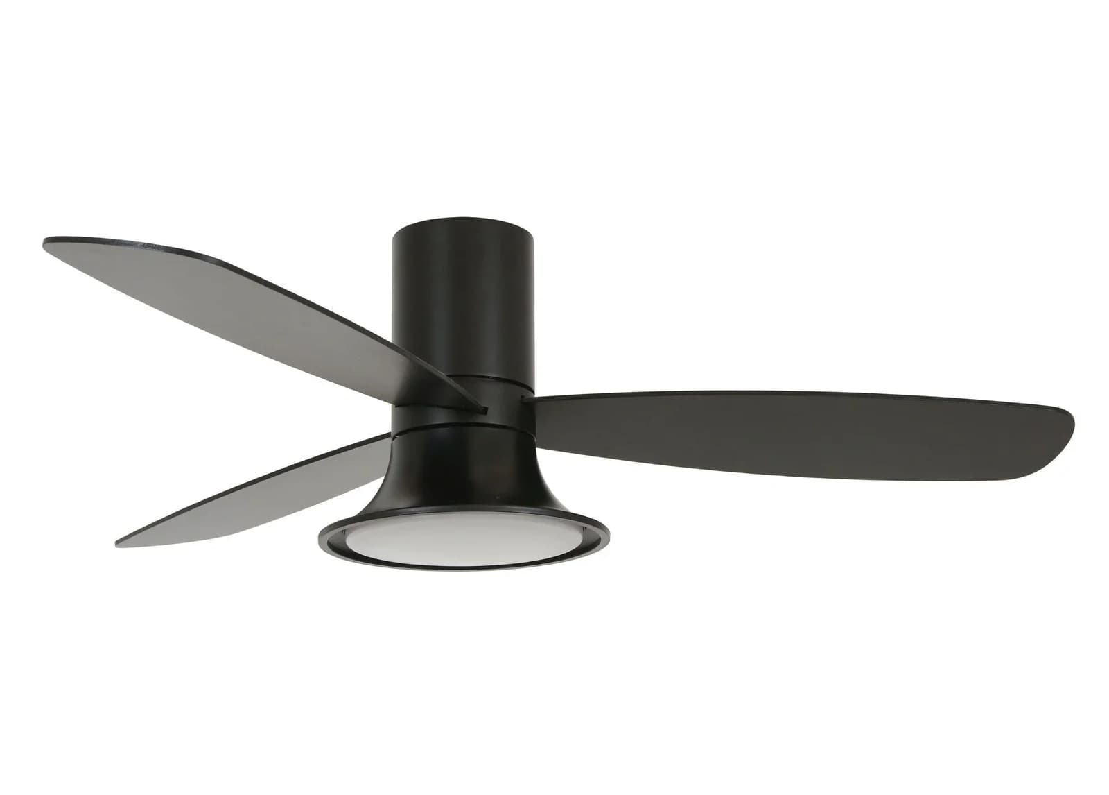 Beacon Deckenventilator Flusso LED Schwarz 132cm