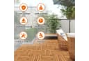 Clanmacy Terrassenfliesen Akazienholz Stecksystem Bild 3