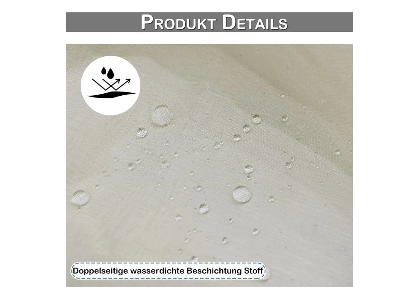 Sunicol Outdoorvorhang Transparent mit Ösen Sonnenschutz - Bild 3