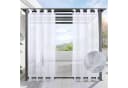 Sunicol Outdoorvorhang 1-4er Outdoor Vorhang Wetterfest mit Ösen, Sonnenschutz, Balkon (1 St), Wasserdicht Gardinen Bild 2