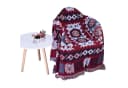 Boho-Decke Fleecedecke mit Fransen BTTO Bild 2