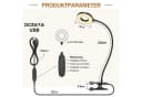 Sunicol Klemmleuchte LED Schreibtischlampe Dimmbar Schwarz Bild 1