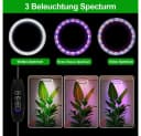 Jibenhome Pflanzenlampe 160LEDs Vollspektrum Schwarz Höhenverstellbar Bild 3