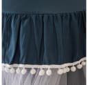 Jibenhome Moskitonetz Doppelschicht Bett Baldachin Blau Bild 5