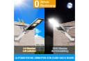 Sunicol LED Solarleuchte mit Daemmerungssensor und Fernbedienung, 6500K Kaltweiss, IP65 Bild 4