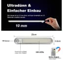 Sunicol LED Schrankleuchte mit Bewegungsmelder, silber, dimmbar & USB-aufladbar Bild 1