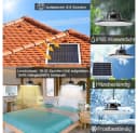 Sunicol LED Solar Hängelampe mit Fernbedienung, IP65, Dimmbar, 3000K-5000K Bild 3