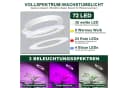 Sunicol Pflanzenlampe LED Vollspektrum 72 PLED 3/9/12H Timer 10 Helligkeitsstufen Bild 3