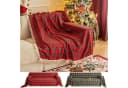 Sunicol Sofabezug Plaid Sofa Überwurfdecke mit Quasten, Schutzhülle für Weihnachten Deko Bild 2