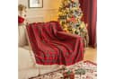Sunicol Sofabezug Plaid Sofa Überwurfdecke mit Quasten, Schutzhülle für Weihnachten Deko Bild 4