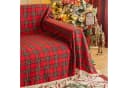 Sunicol Sofabezug Plaid Sofa Überwurfdecke mit Quasten, Schutzhülle für Weihnachten Deko Bild 5