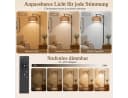 Sunicol LED Stehlampe Doppelter Lampenschirm Schwarz Dimmbar App-Steuerung Bild 1