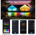 Sunicol LED Stripe Smart RGBIC Wasserdicht Permanente Außenbeleuchtung, 15M/30M/45M, Musik Sync, Timer, APP & Fernsteuerung Bild 4