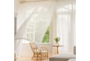 Jibenhome Gardine Sheer Voile Vorhänge mit Pompon für Schlafzimmer Wohnzimmer (2 St) Bild 4
